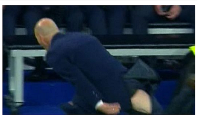 Zinedine Zidane suffers embarrassing wardrobe malfunction