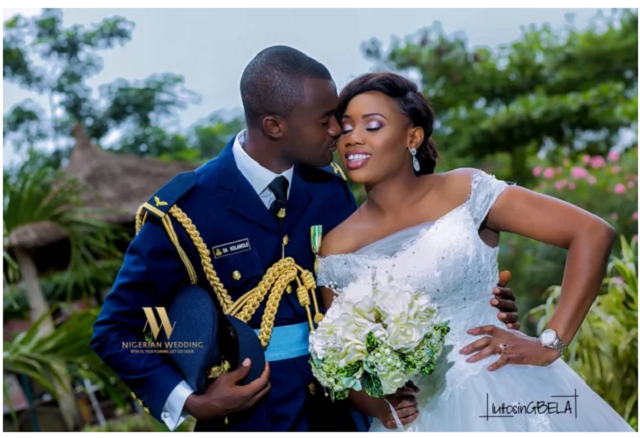Romantic pictures of military weddings in Nigeria