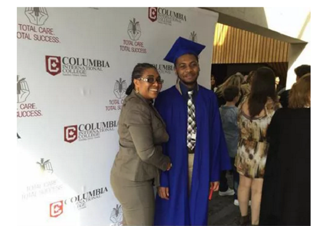 Hilda Dokubo’s son graduates from Canadian college