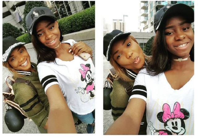 Iyabo Ojo & her daughter show off street style