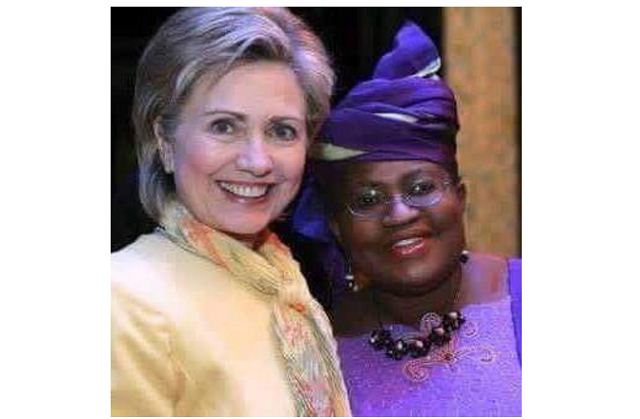 Hillary clinton takes cute selfie with Ngozi-Okonjo Iweala