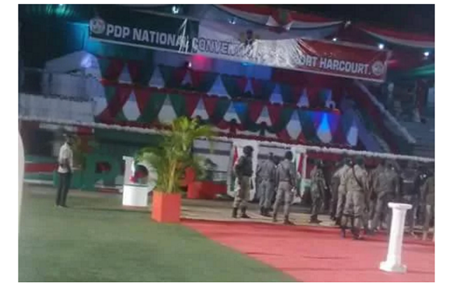 Police seal PDP convention ground