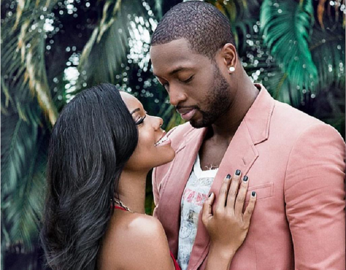 dwyane wade and gabrielle union kissing