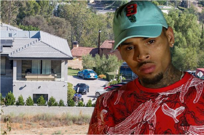 Chris Brown's neigbour slams him