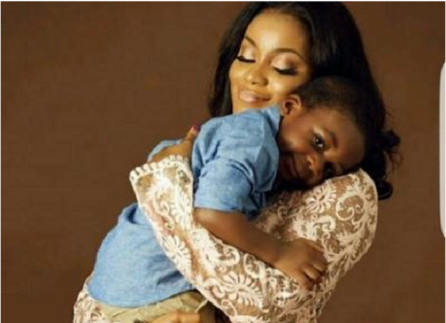 Damilola Attoh and her son