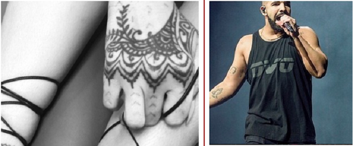 Drake and Rihanna's matching Shark tattoos