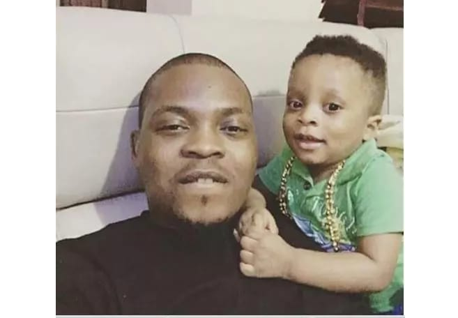 6 Photos showing what Olamide’s son is growing into