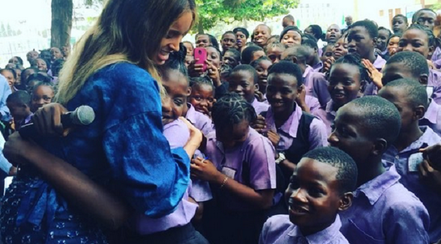 Ciara visits secondary schools in Lagos