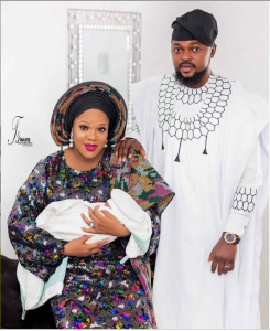 Toyin Abraham shares first family photo with her husband and son