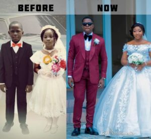Couple who served as little bride and page boy, gets married