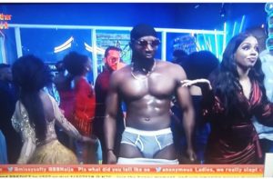Tuoyo strips down to panties at final Saturday Night Party 