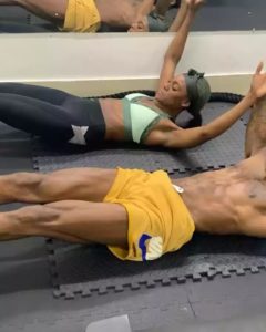 Mike and wife workout