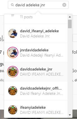 Davido’s newborn baby gets over 200 fake accounts on Instagram