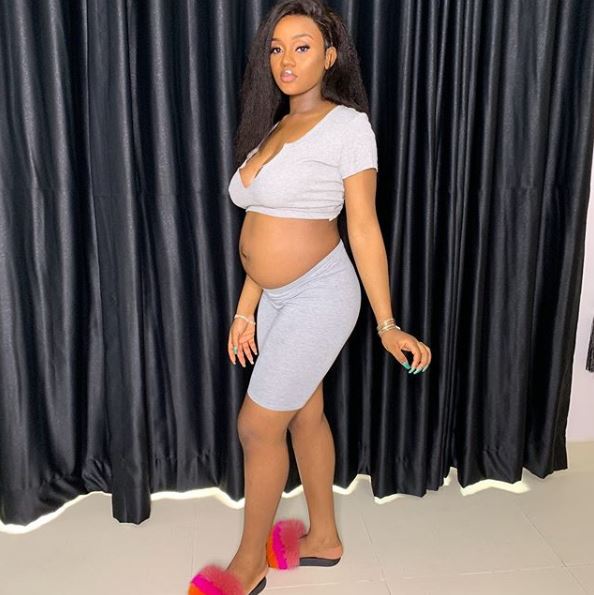 Chioma shares lovely photo of when she was 3months pregnant