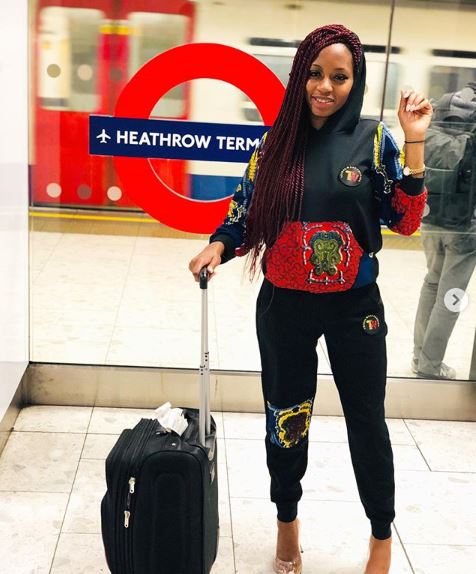 Khafi excited as she leaves Nigeria for London