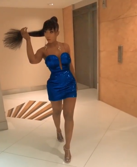 Queen of Highlights, Mercy Eke Steps Out In Style For Her Victory Party (Photos and Video)