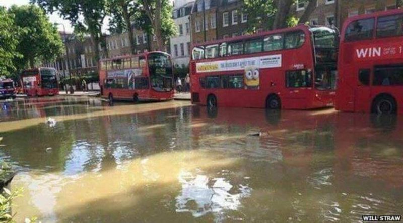 Rare Photos of massive flood in London goes viral on Social Media