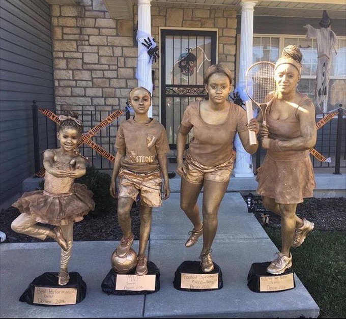 Clever mom and her three kids recreate four of their old trophies