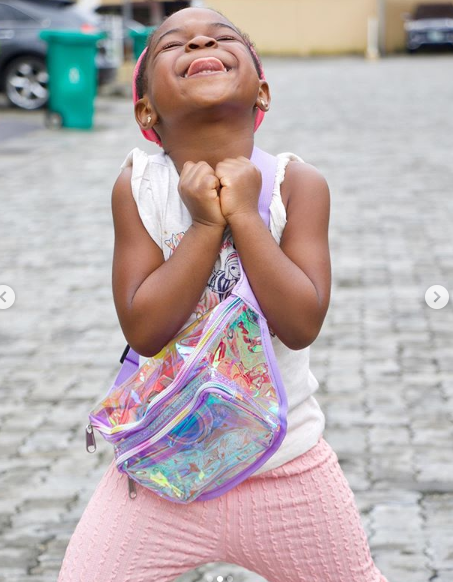 Davido’s first daughter, Imade shares new lovely pictures on Instagram