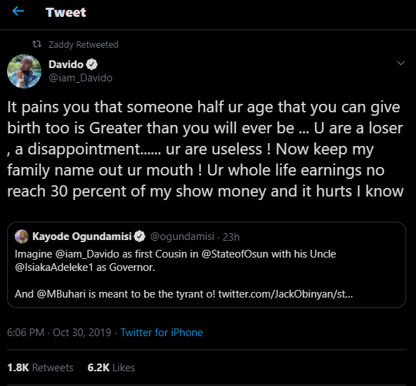 Your life savings is not up to 30% of the amount I charge per show - Davido slams Journalist