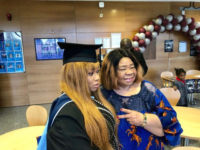 Don Jazzy's younger sister graduates with a first class (Photos)