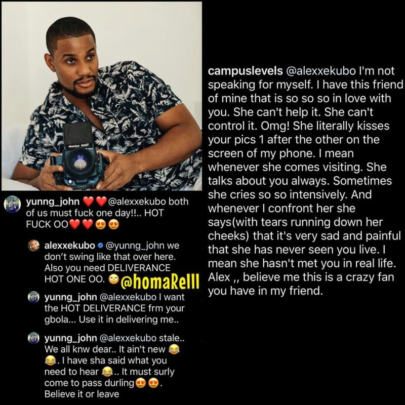 'You need serious deliverance' - Actor Alexx Ekubo replies gay man asking to sleep with him