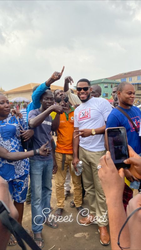 BBNaija's Frodd feeds 500 children (Photos)