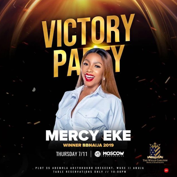 Mercy announces victory party in Abuja today, see time and venue (Photo)