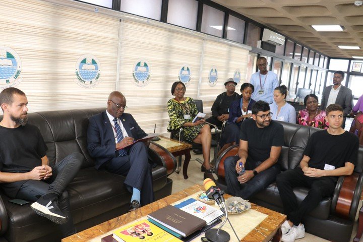 Twitter CEO, Jack Dorsey visits University of Lagos (Photos)