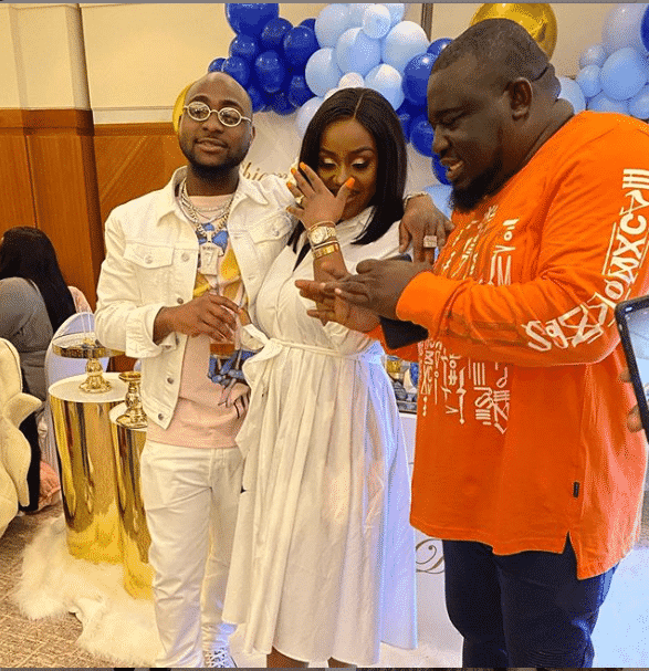 Adorable video of Davido praying for his son at his naming ceremony