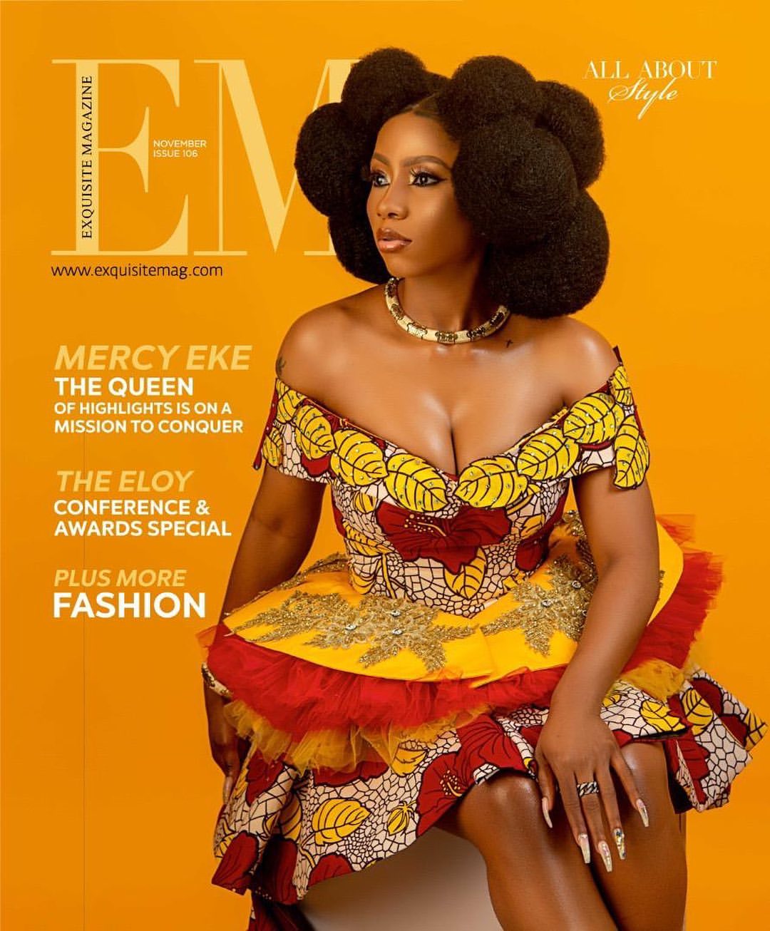 I am a proud Igbo girl - Mercy says as she covers the front page of Exquisite Magazine