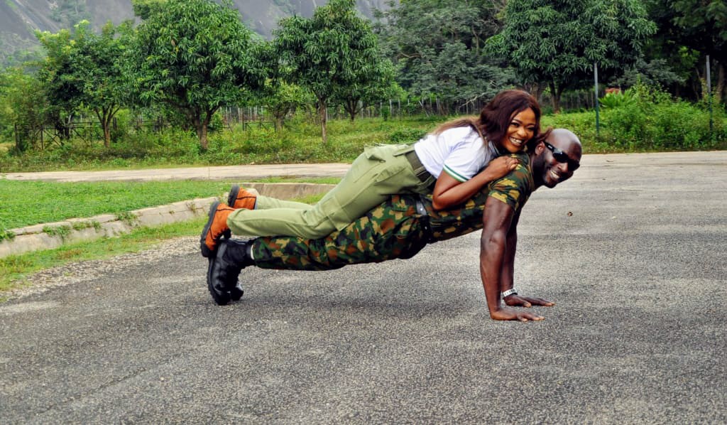 Lovely pre-wedding photos of a corps member and her Soldier fiance 