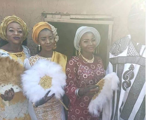 Wedding photos of the man who married three wives on same day