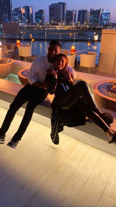 Tonto Dikeh finally reveals her mystery boyfriend in Dubai, spends cozy moment with him (Photos)