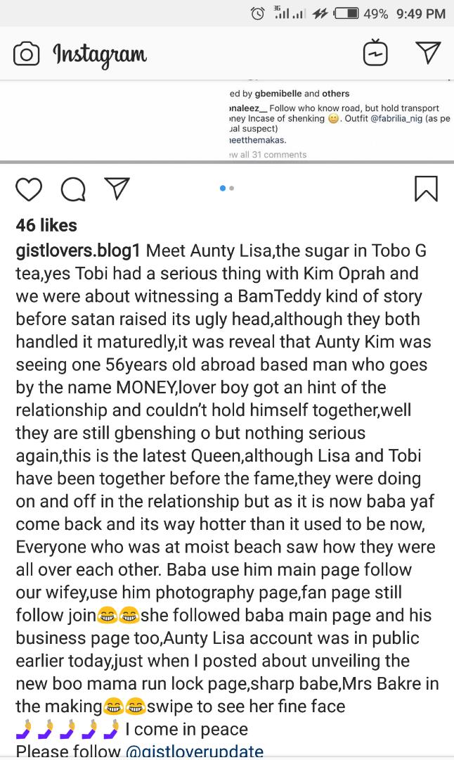 Tobi Bakre reportedly ends secret engagement with Kim Oprah for cheating on him with an older man