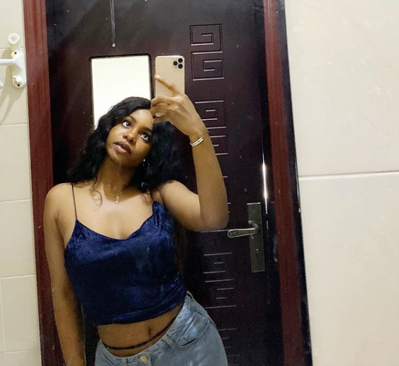 Iyabo Ojo's beautiful daughter, Priscilla Ojo causes a steer as she steps out in bum shorts (Photos)