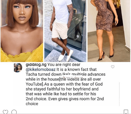 Mercy was Ike’s second choice after Tacha rejected to be his girlfriend- inside reports (Photos)