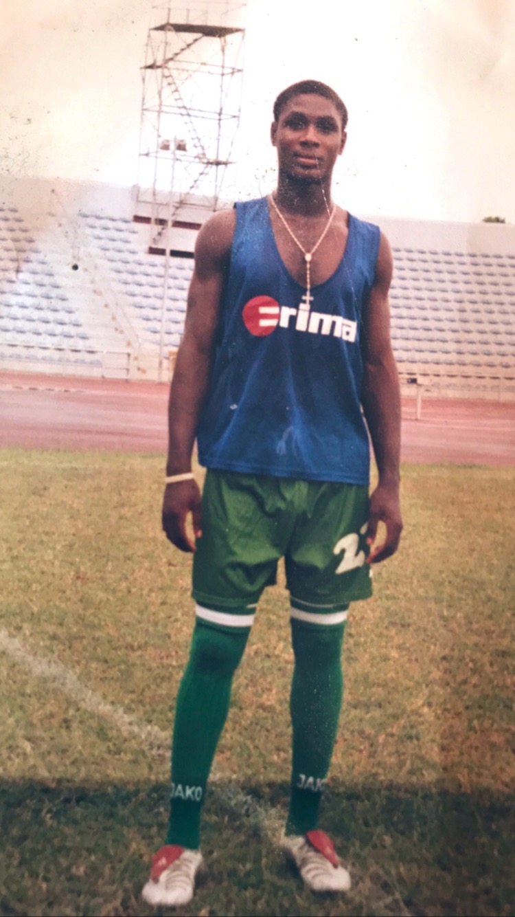 Footballer, Odion Ighalo shares epic throw back photos of himself 