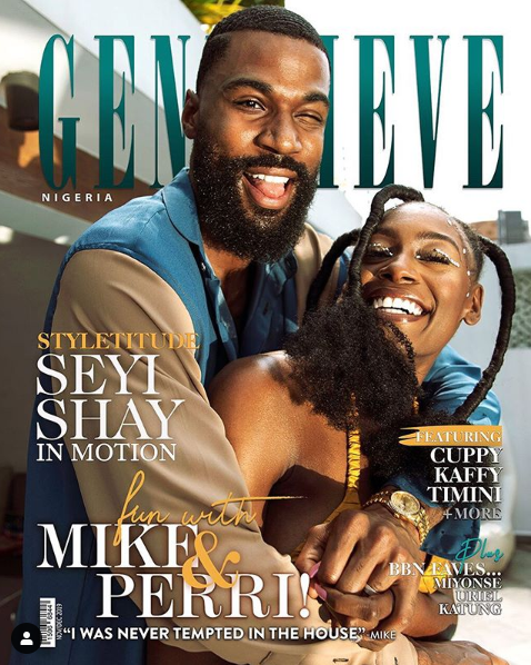 TV star Mike Edwards and his wife, Perri shakes Cover Genevieve Magazine December Issue (Photo)