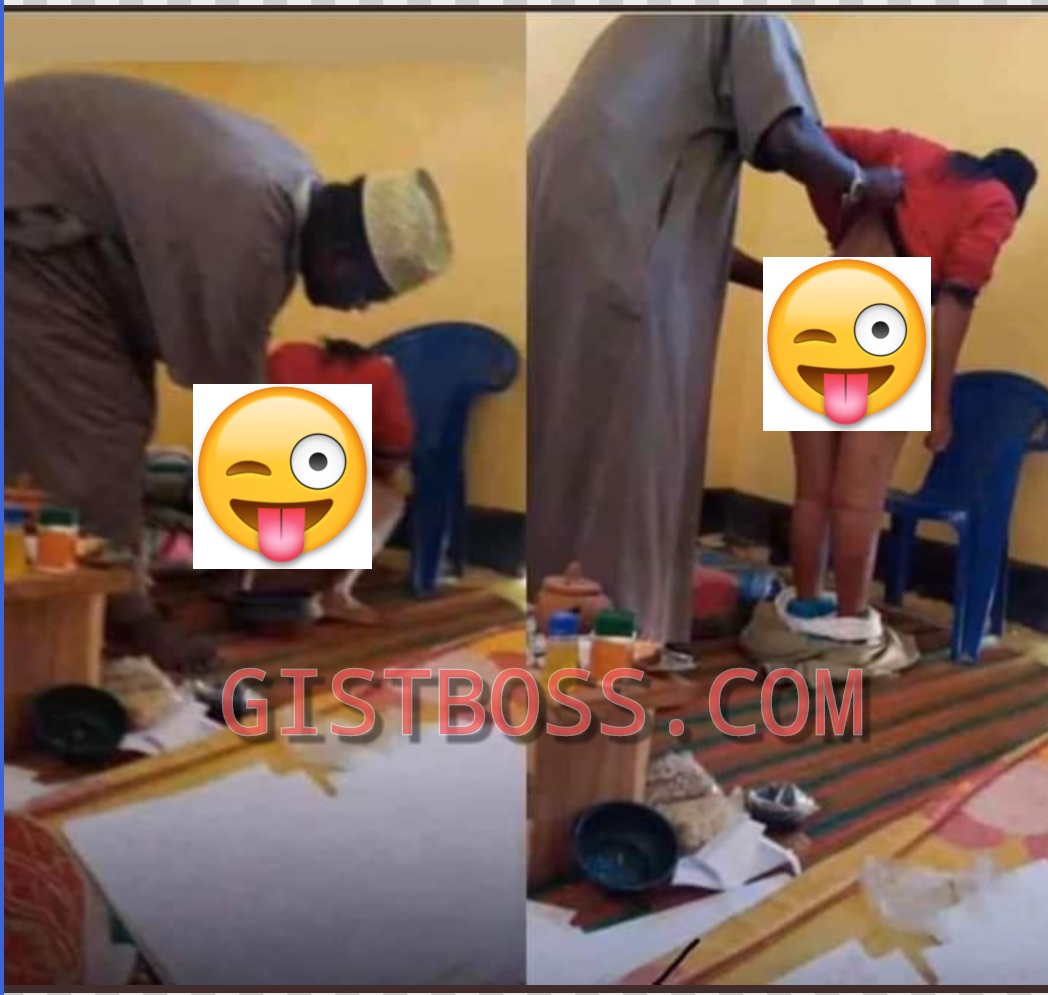 #DettyDecember: Viral of photos an Imam cooking the 'honeypot' of a Slay Queen so she can attract rich men