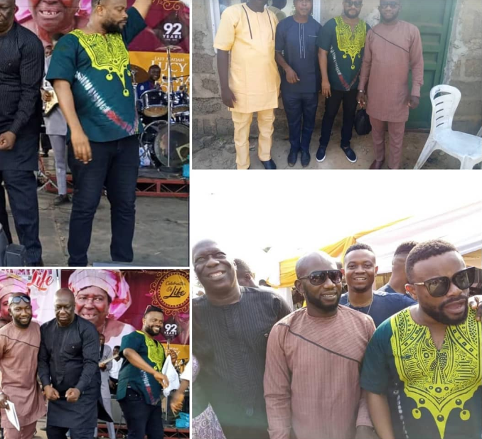 Suck Belle FC: Okon Lagos spotted at an event with his 'pot belly' days after sharing workout transformation photos