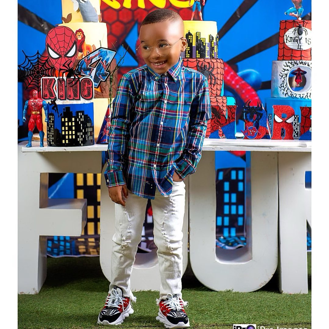 Tonto Dikeh a happy mother as her son King Andre turns 4 today, shares love birthday shoot (Photos)