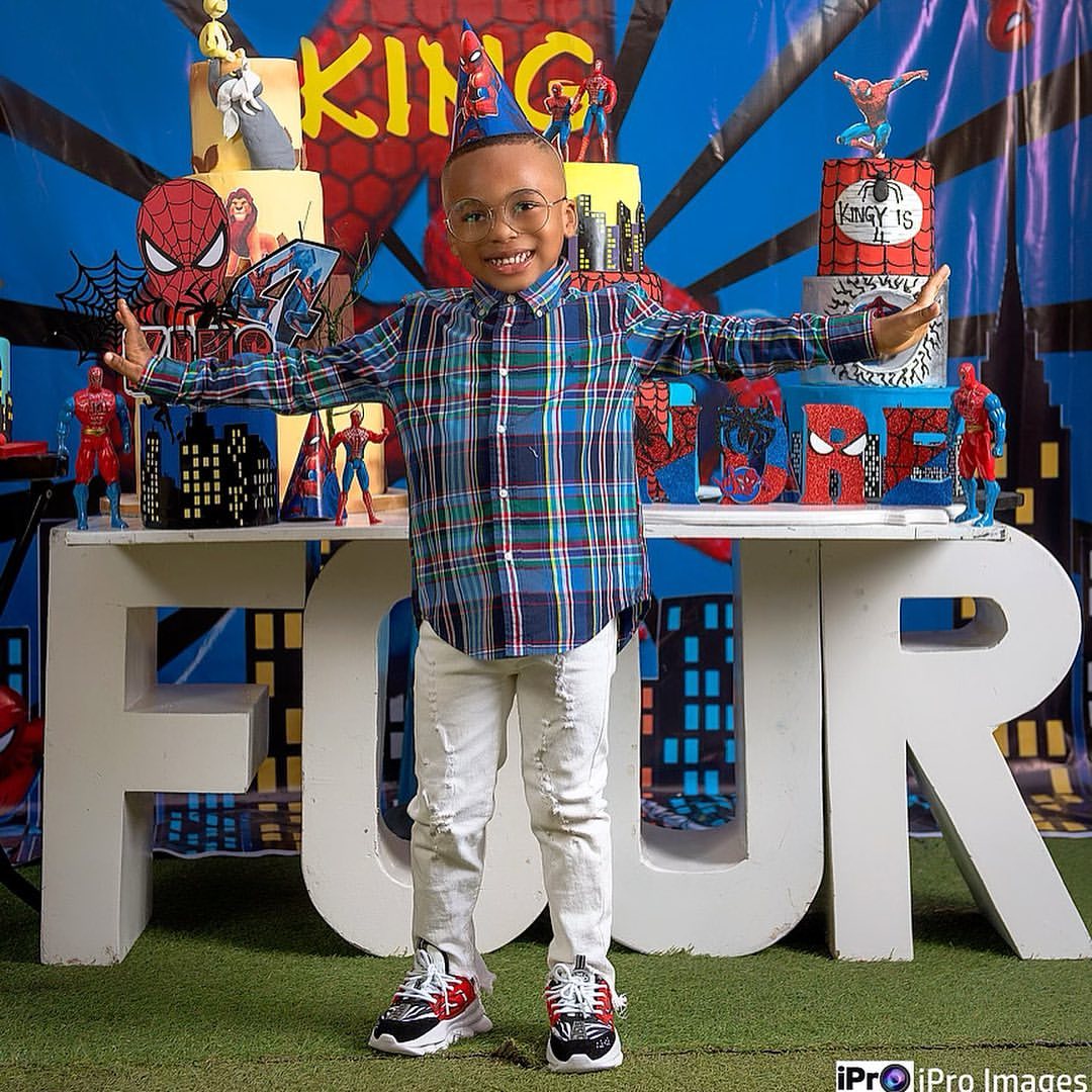 Tonto Dikeh a happy mother as her son King Andre turns 4 today, shares love birthday shoot (Photos)