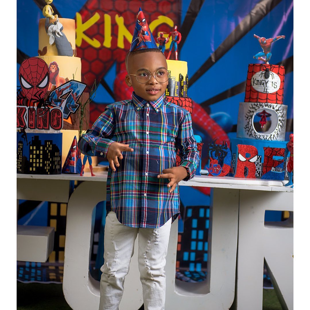 Tonto Dikeh a happy mother as her son King Andre turns 4 today, shares love birthday shoot (Photos)