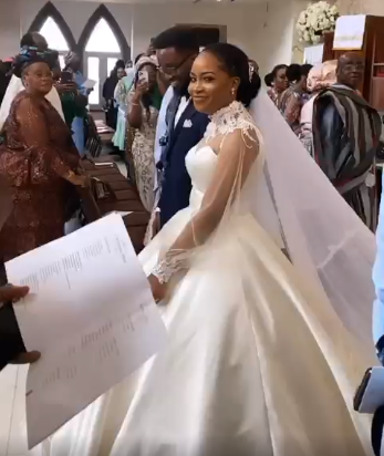 Beautiful photos from the White wedding between Laolu Osinbanjo and Sekemi Braithwaite