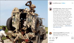 Sometimes I Want To Leave My Job And Run Away – Nigerian Soldier Cries Out