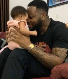 Cute picture of TeddyA and Bambam’s daughter, Zendaya surfaces on the internet