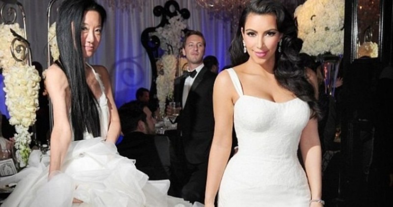 Kim-Kardashian-first-wedding-gown-vera-wang