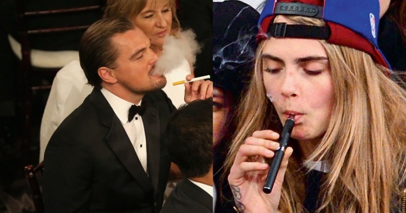 Leonardo-DiCaprio-lit-up-electronic-cigarette-his-table-where1