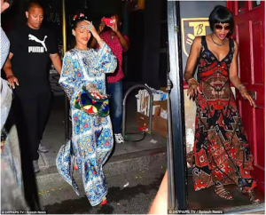 riri and campbell step out for dinner